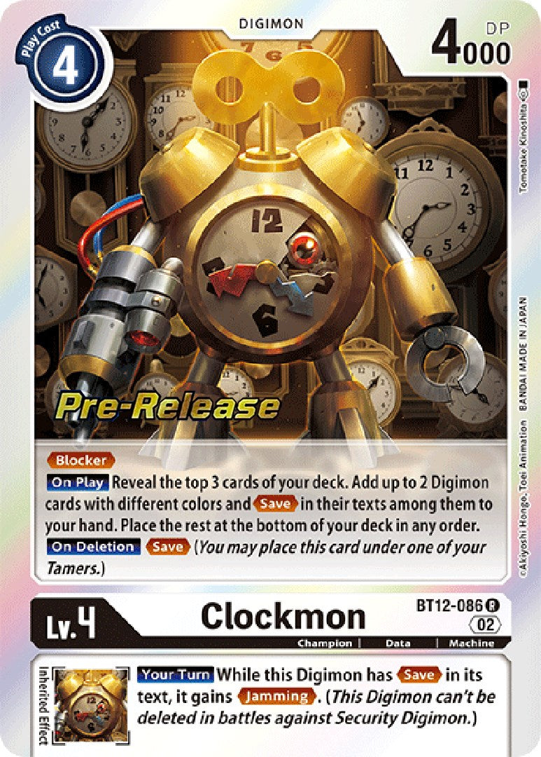 Clockmon [BT12-086] [Across Time Pre-Release Cards] | Play N Trade Winnipeg