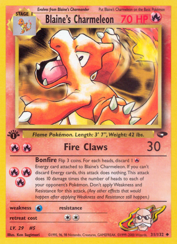 Blaine's Charmeleon (31/132) [Gym Challenge 1st Edition] | Play N Trade Winnipeg