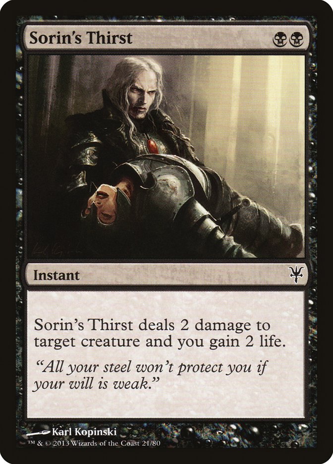 Sorin's Thirst [Duel Decks: Sorin vs. Tibalt] | Play N Trade Winnipeg