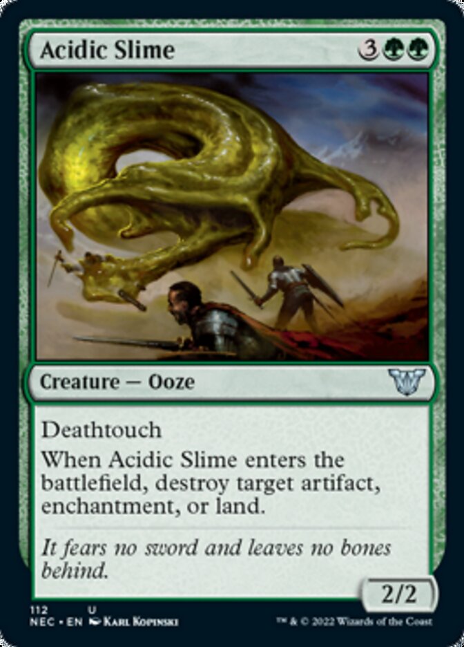 Acidic Slime [Kamigawa: Neon Dynasty Commander] | Play N Trade Winnipeg