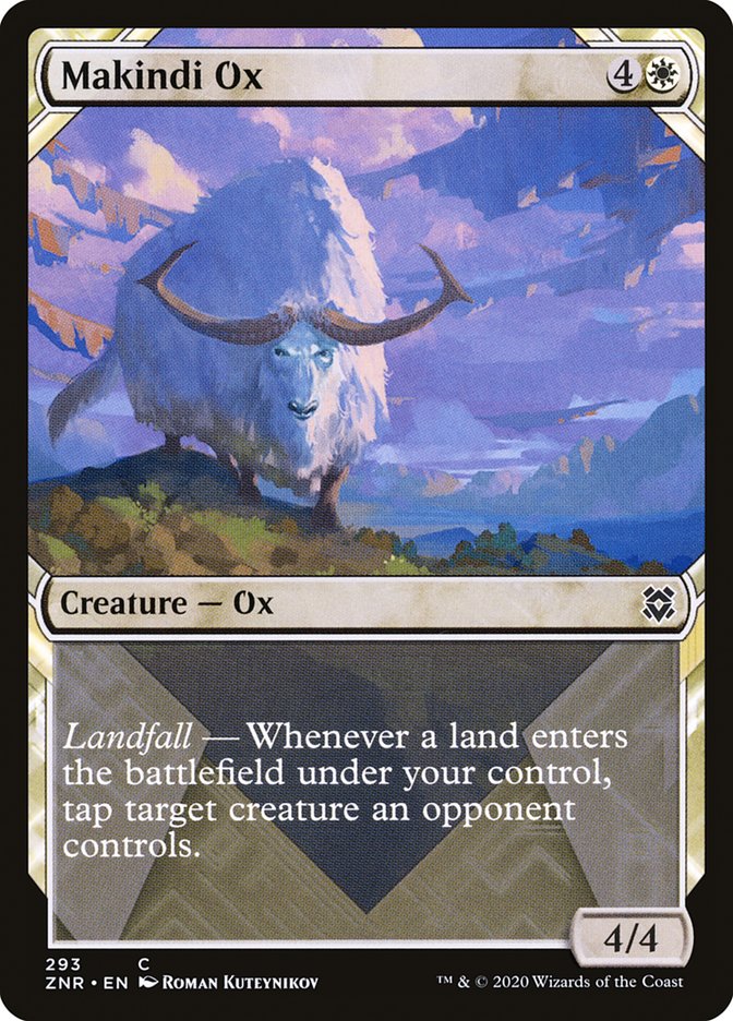 Makindi Ox (Showcase) [Zendikar Rising] | Play N Trade Winnipeg