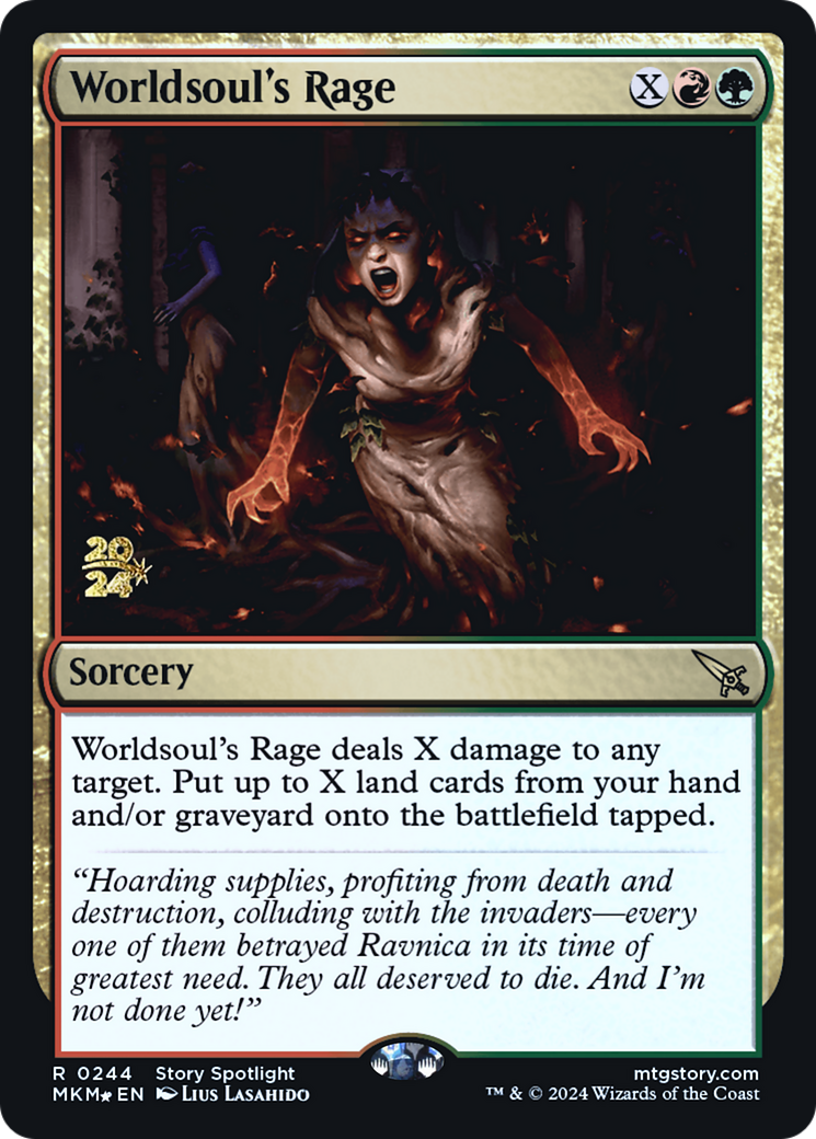 Worldsoul's Rage [Murders at Karlov Manor Prerelease Promos] | Play N Trade Winnipeg