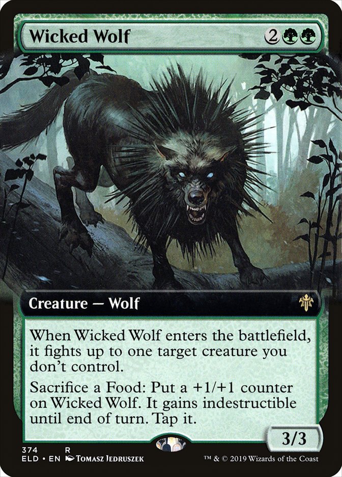 Wicked Wolf (Extended) [Throne of Eldraine] | Play N Trade Winnipeg