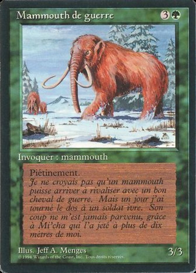 War Mammoth [Foreign Black Border] | Play N Trade Winnipeg