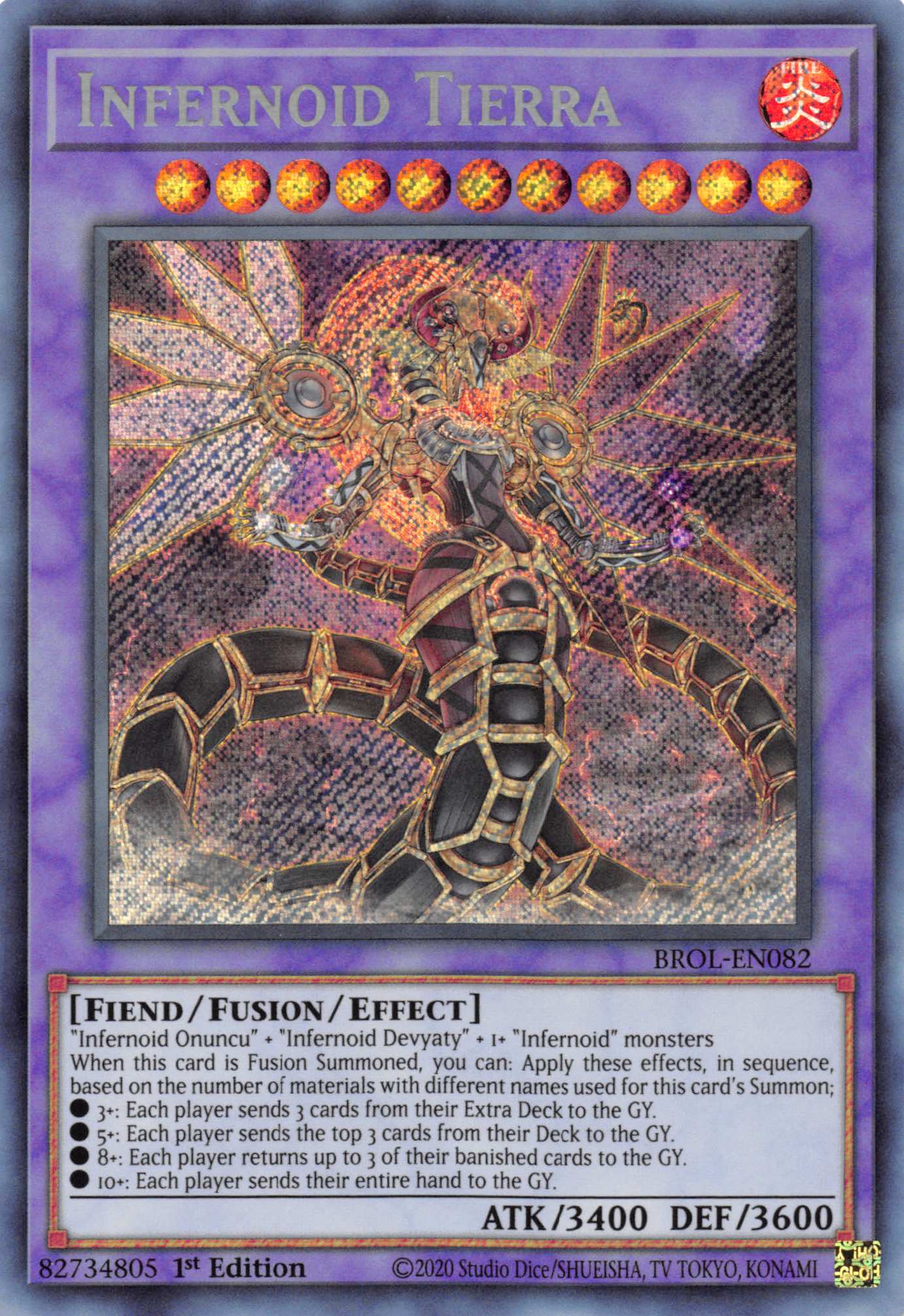 Infernoid Tierra [BROL-EN082] Secret Rare | Play N Trade Winnipeg