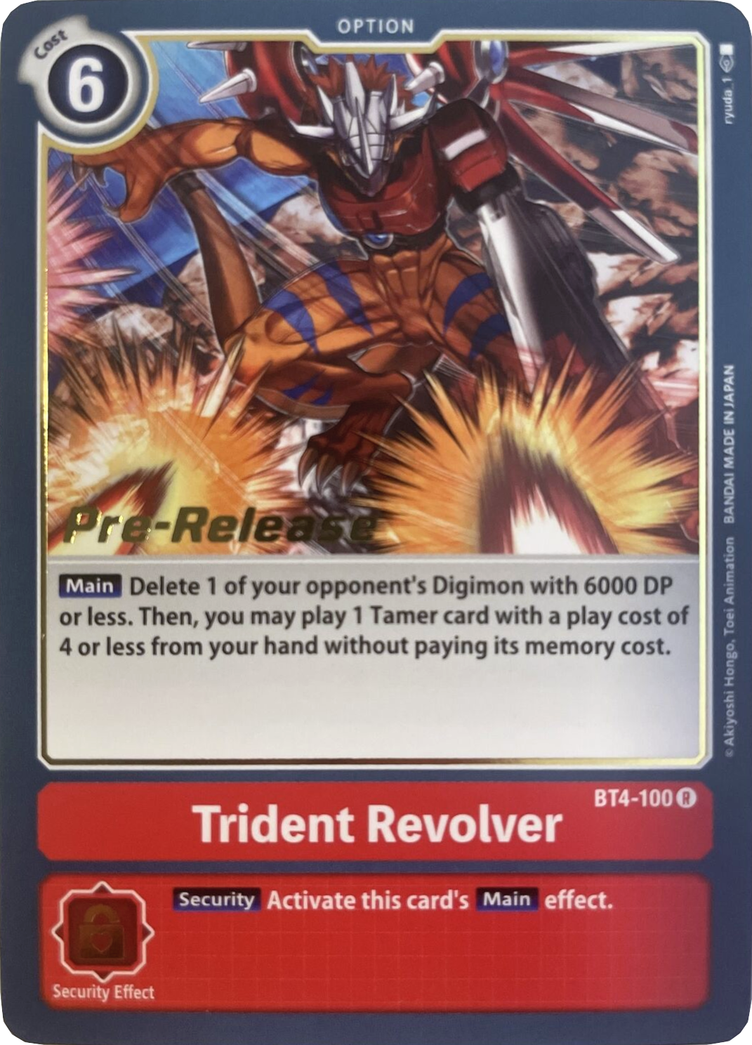 Trident Revolver [BT4-100] [Great Legend Pre-Release Promos] | Play N Trade Winnipeg