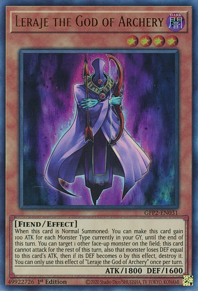 Leraje the God of Archery [GFP2-EN031] Ultra Rare | Play N Trade Winnipeg