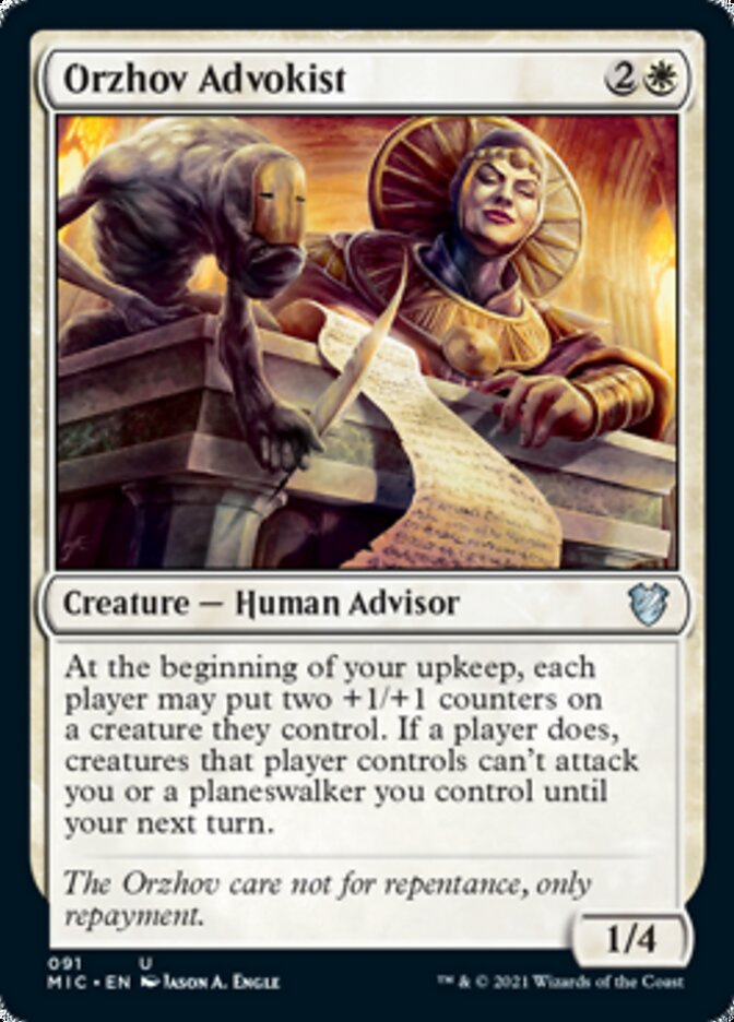 Orzhov Advokist [Innistrad: Midnight Hunt Commander] | Play N Trade Winnipeg