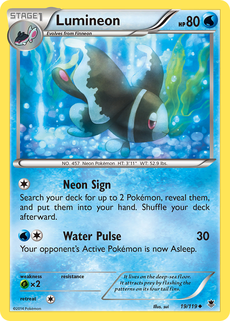 Lumineon (19/119) [XY: Phantom Forces] | Play N Trade Winnipeg