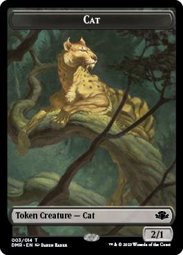 Insect // Cat (003) Double-Sided Token [Dominaria Remastered Tokens] | Play N Trade Winnipeg