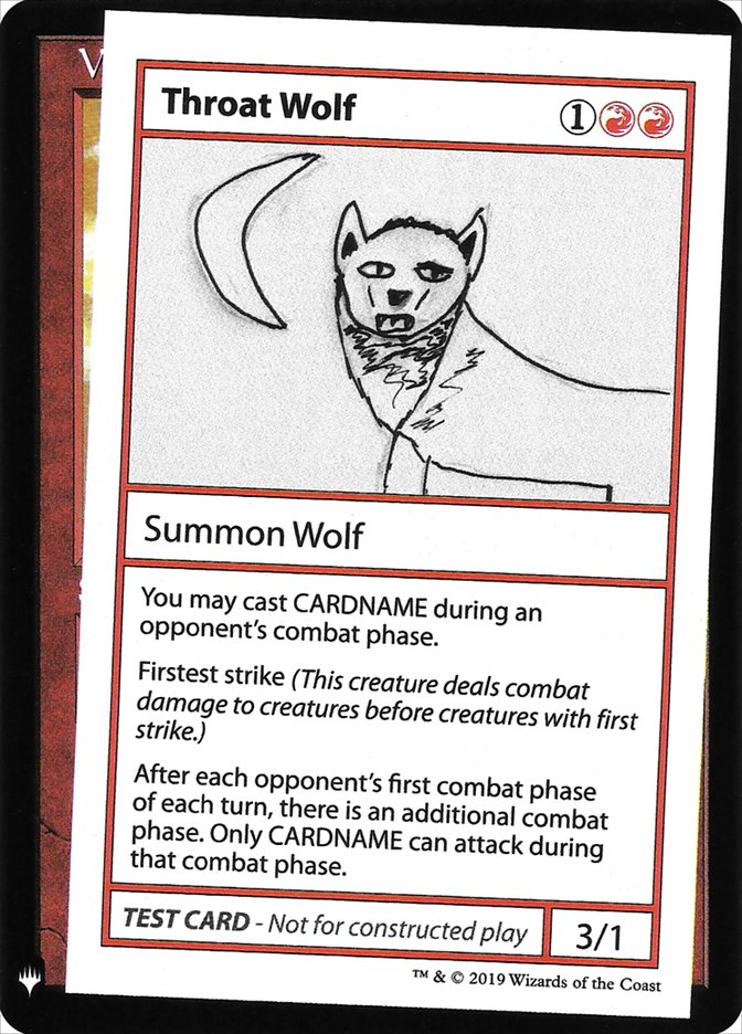 Throat Wolf [Mystery Booster Playtest Cards] | Play N Trade Winnipeg