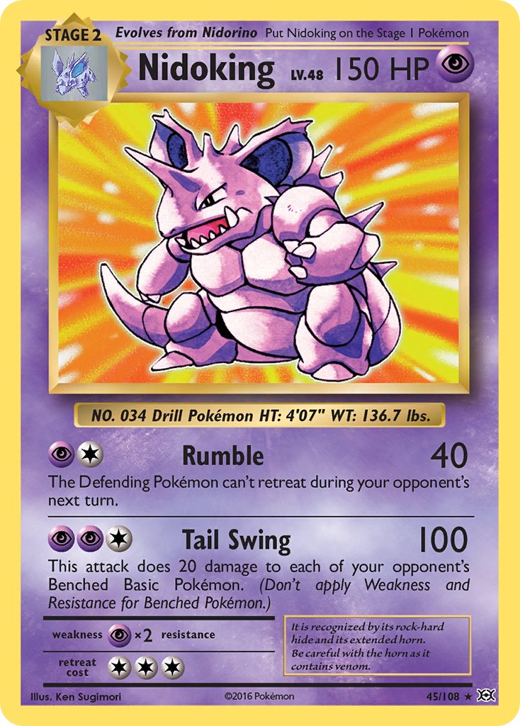 Nidoking (45/108) (Theme Deck Exclusive) [XY: Evolutions] | Play N Trade Winnipeg