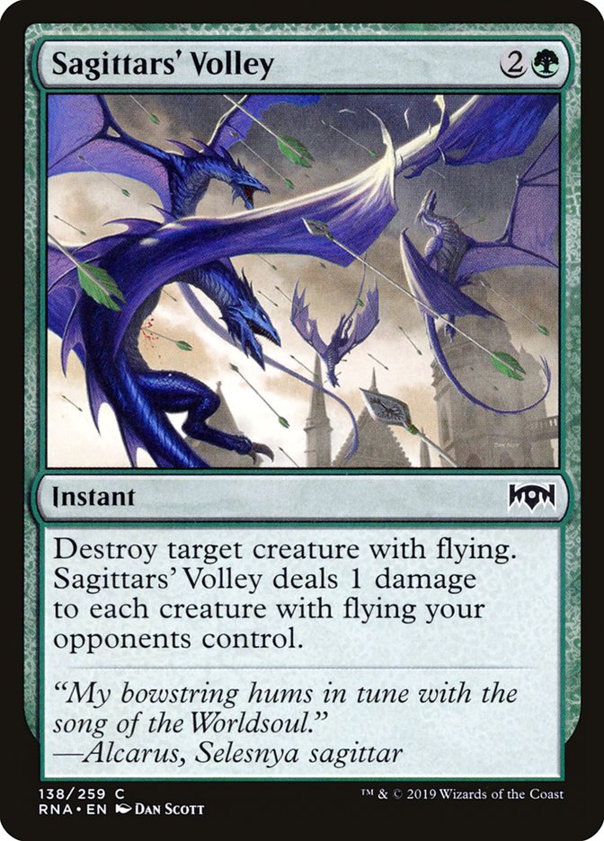 Sagittars' Volley [Ravnica Allegiance] | Play N Trade Winnipeg