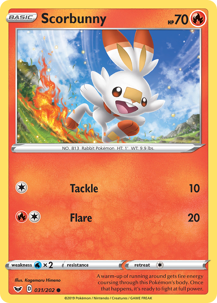 Scorbunny (031/202) [Sword & Shield: Base Set] | Play N Trade Winnipeg