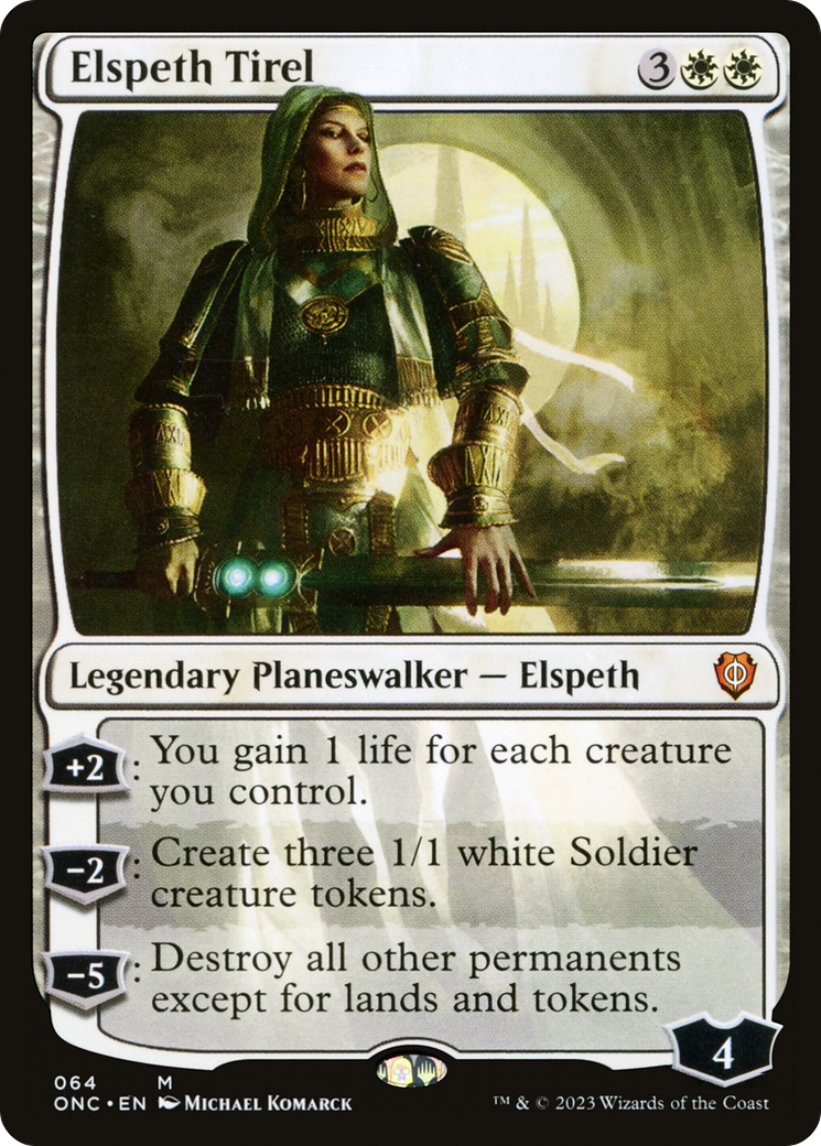 Elspeth Tirel [Phyrexia: All Will Be One Commander] | Play N Trade Winnipeg