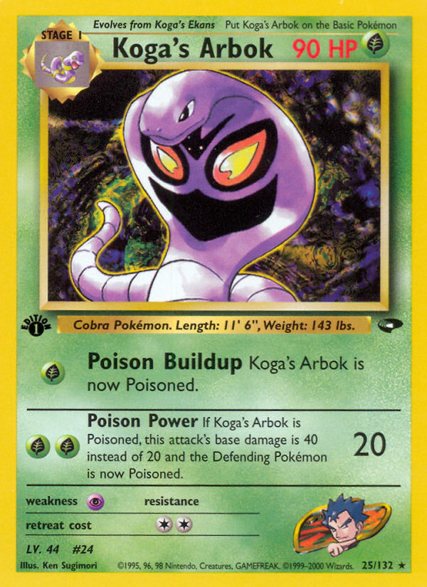 Koga's Arbok (25/132) [Gym Challenge 1st Edition] | Play N Trade Winnipeg