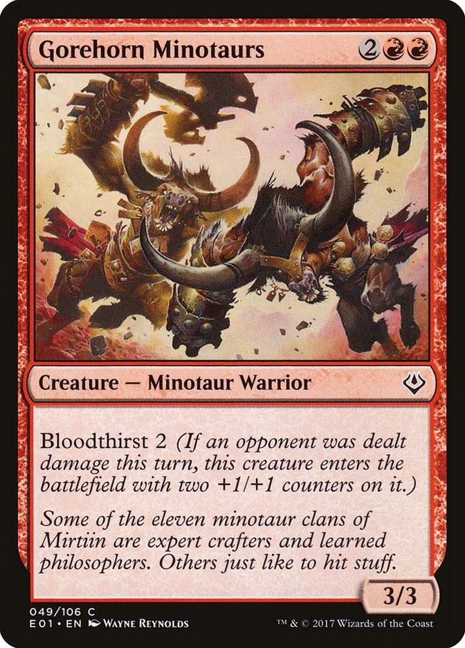 Gorehorn Minotaurs [Archenemy: Nicol Bolas] | Play N Trade Winnipeg