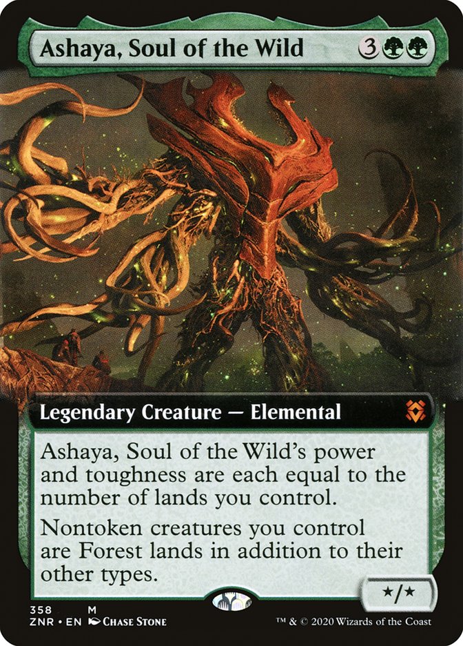 Ashaya, Soul of the Wild (Extended) [Zendikar Rising] | Play N Trade Winnipeg