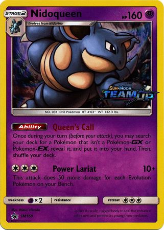 Nidoqueen (SM160) (Staff) [Sun & Moon: Black Star Promos] | Play N Trade Winnipeg