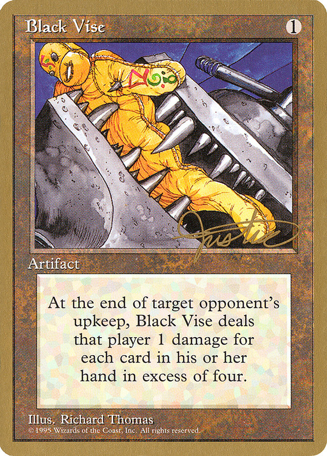 Black Vise (Mark Justice) [Pro Tour Collector Set] | Play N Trade Winnipeg