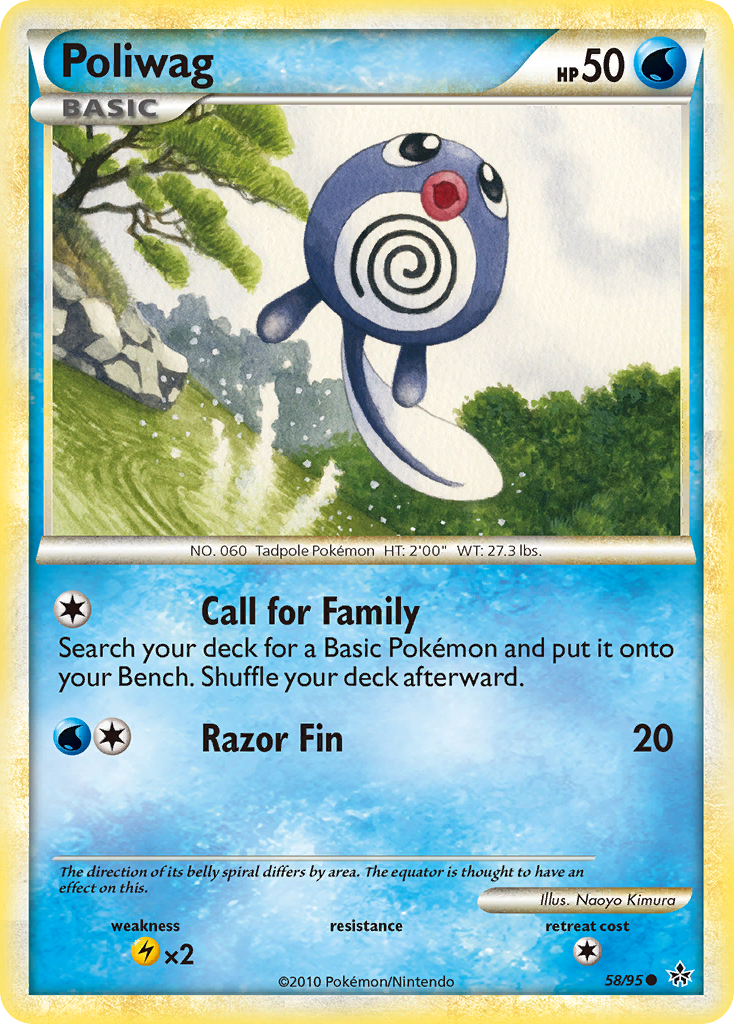 Poliwag (58/95) [HeartGold & SoulSilver: Unleashed] | Play N Trade Winnipeg
