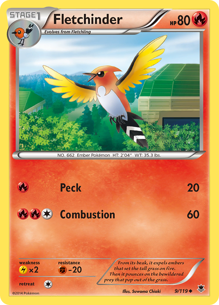 Fletchinder (9/119) [XY: Phantom Forces] | Play N Trade Winnipeg