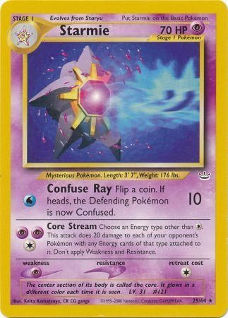 Starmie (25/64) [Neo Revelation Unlimited] | Play N Trade Winnipeg