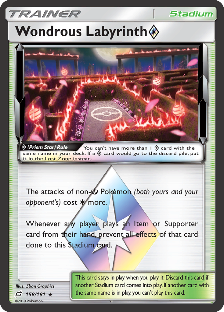 Wondrous Labyrinth (158/181) (Prism Star) [Sun & Moon: Team Up] | Play N Trade Winnipeg