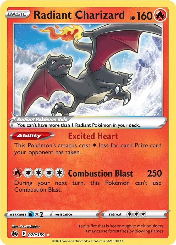 Radiant Charizard (020/159) [Sword & Shield: Crown Zenith] | Play N Trade Winnipeg