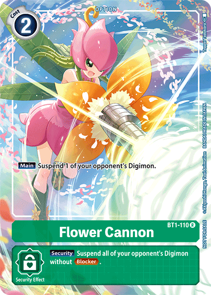 Flower Cannon [BT1-110] (Tamer's Evolution Box) [Release Special Booster Ver.1.0 Promos] | Play N Trade Winnipeg