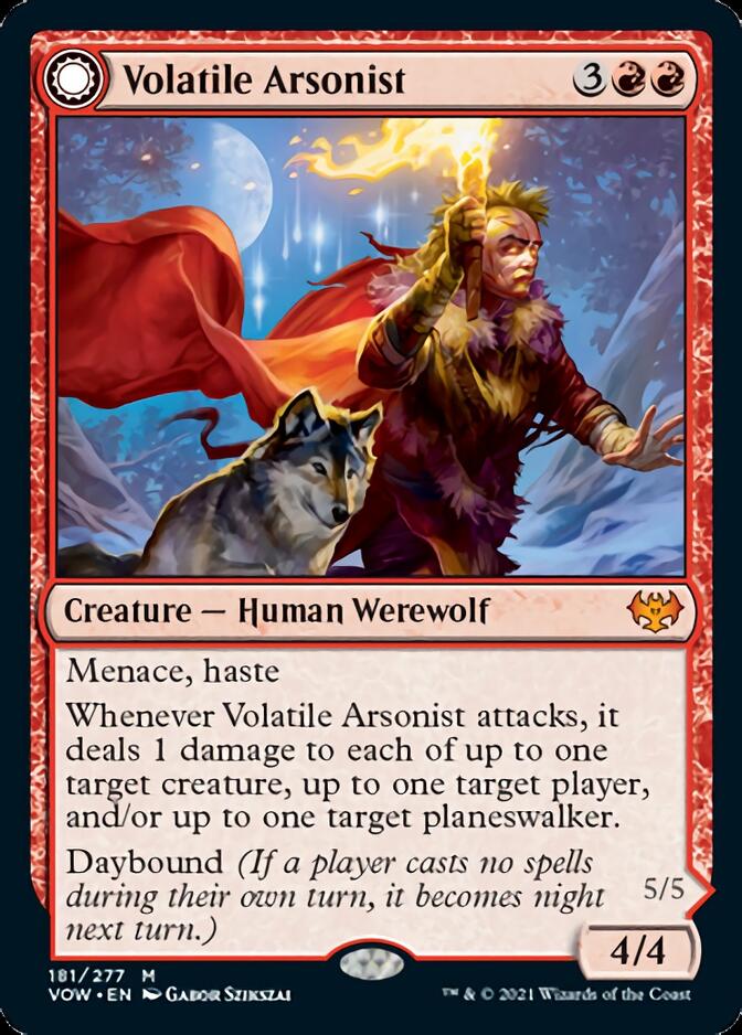 Volatile Arsonist // Dire-Strain Anarchist [Innistrad: Crimson Vow] | Play N Trade Winnipeg