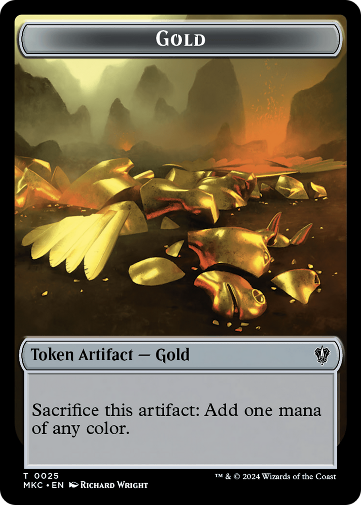 Gold // The Monarch Double-Sided Token [Murders at Karlov Manor Commander Tokens] | Play N Trade Winnipeg