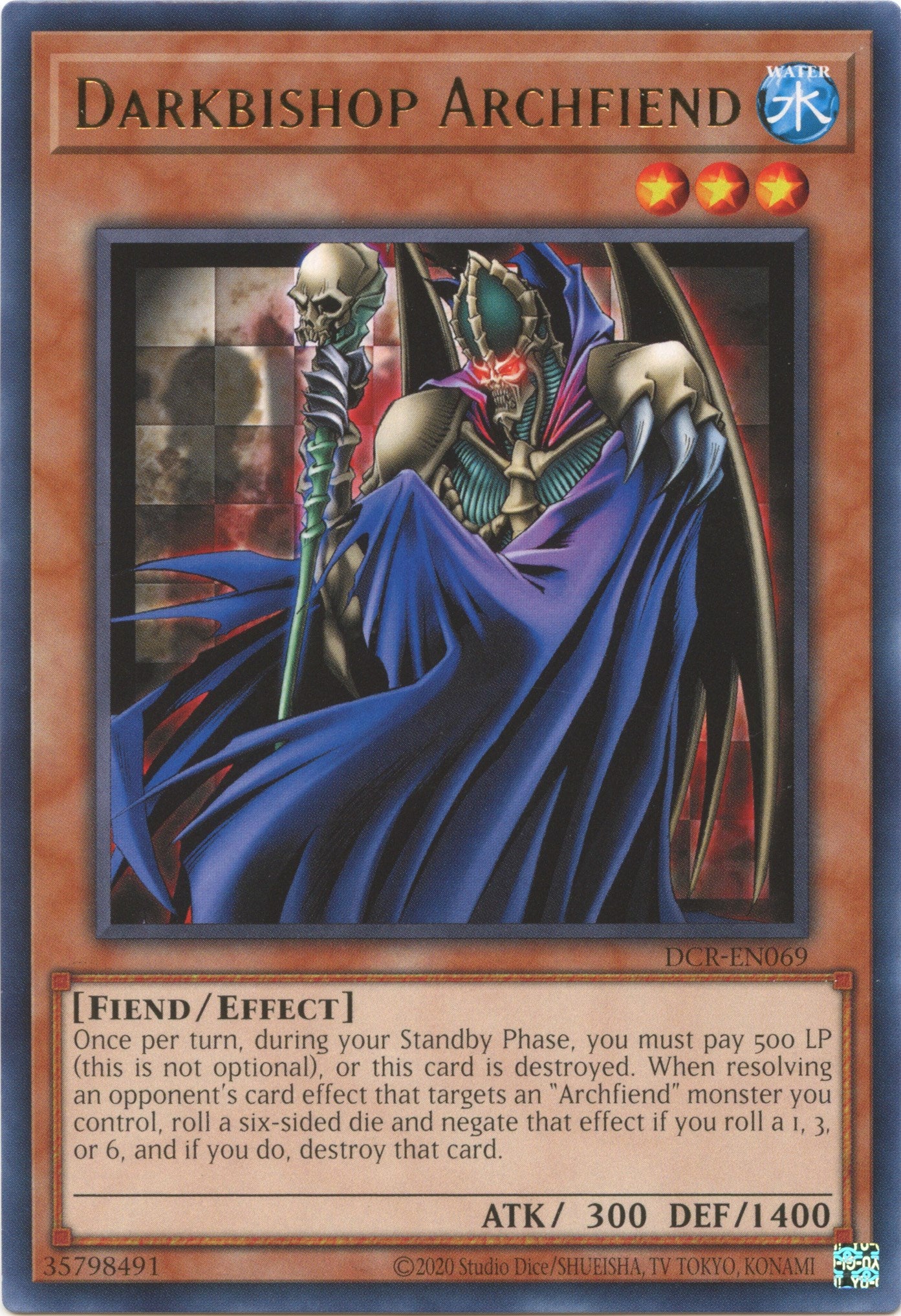 Darkbishop Archfiend (25th Anniversary) [DCR-EN069] Rare | Play N Trade Winnipeg