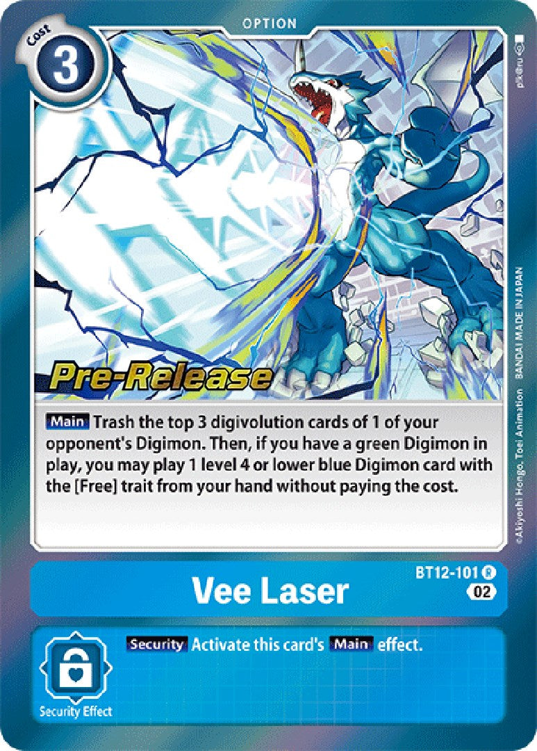 Vee Laser [BT12-101] [Across Time Pre-Release Cards] | Play N Trade Winnipeg