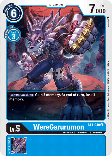 WereGarurumon [BT1-040] [Release Special Booster Ver.1.0] | Play N Trade Winnipeg