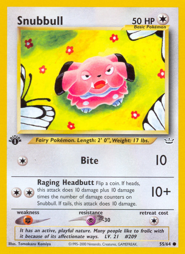 Snubbull (55/64) [Neo Revelation 1st Edition] | Play N Trade Winnipeg