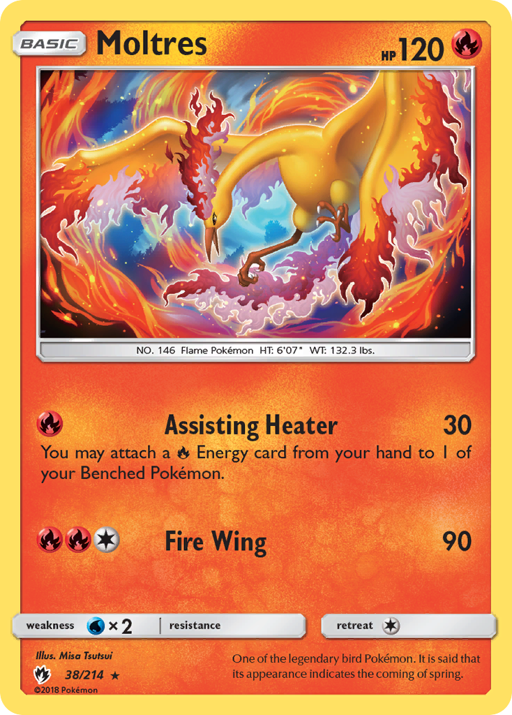 Moltres (38/214) [Sun & Moon: Lost Thunder] | Play N Trade Winnipeg