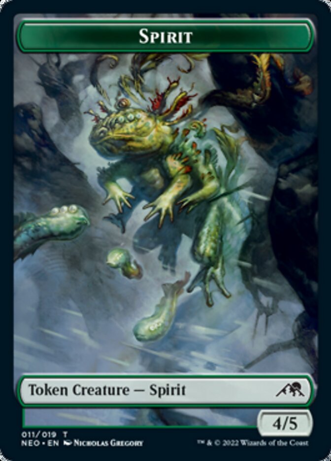 Spirit Token (011) [Kamigawa: Neon Dynasty Tokens] | Play N Trade Winnipeg