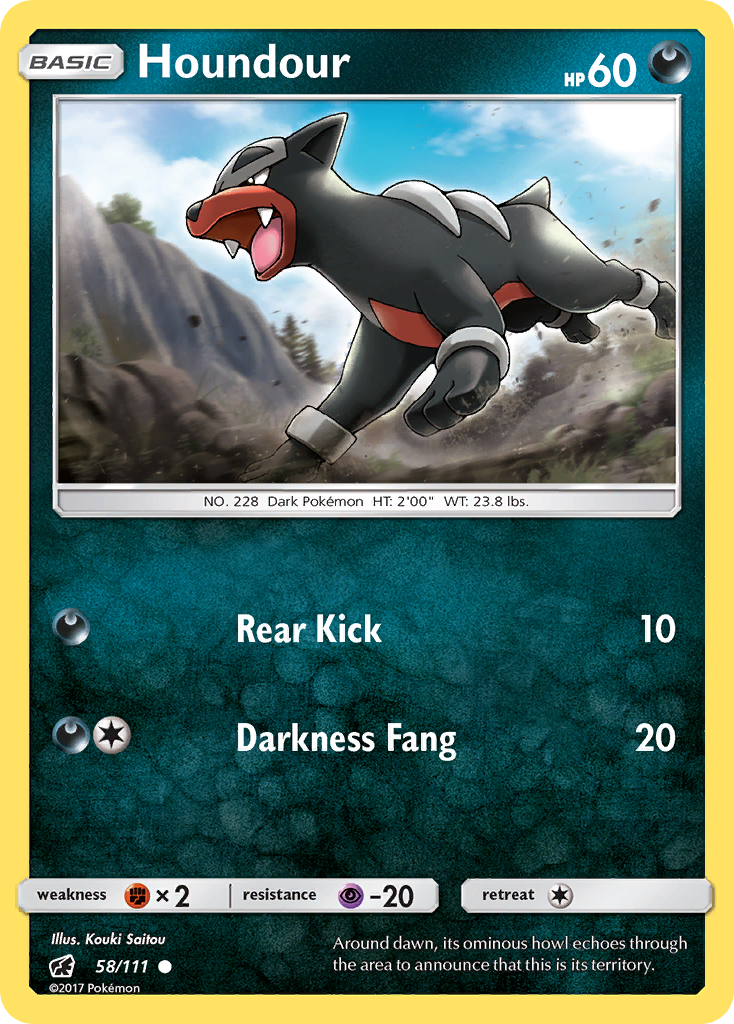 Houndour (58/111) [Sun & Moon: Crimson Invasion] | Play N Trade Winnipeg