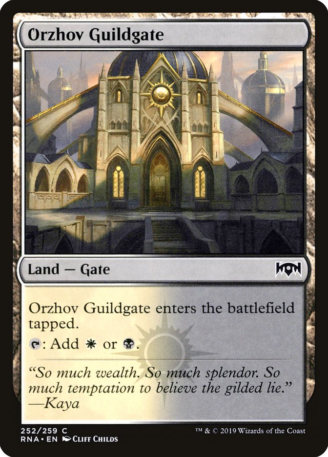 Orzhov Guildgate (252/259) [Ravnica Allegiance] | Play N Trade Winnipeg