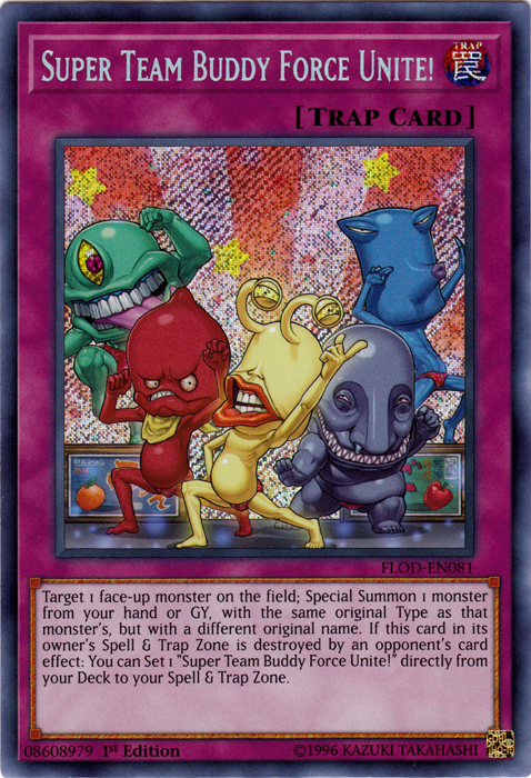 Super Team Buddy Force Unite! [FLOD-EN081] Secret Rare | Play N Trade Winnipeg