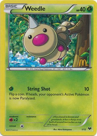 Weedle (1/12) [McDonald's Promos: 2014 Collection] | Play N Trade Winnipeg