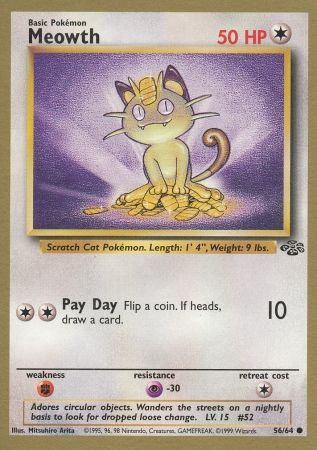 Meowth (56/64) (Gold Bordered Promo) [Jungle Unlimited] | Play N Trade Winnipeg