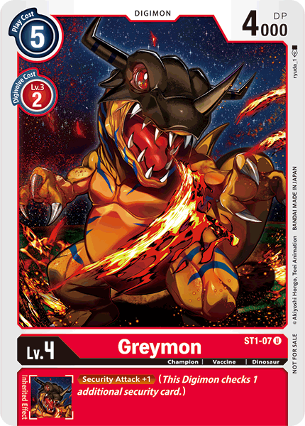 Greymon [ST1-07] (Alternate Art) [Starter Deck: Gaia Red] | Play N Trade Winnipeg