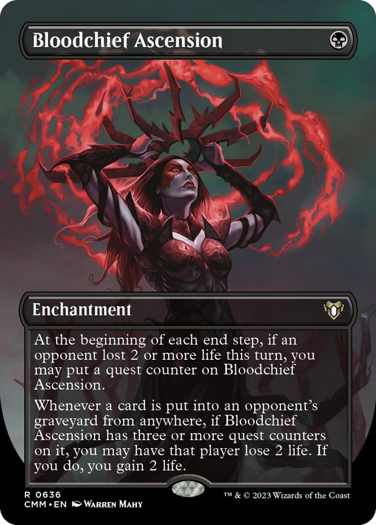 Bloodchief Ascension (Borderless Alternate Art) [Commander Masters] | Play N Trade Winnipeg