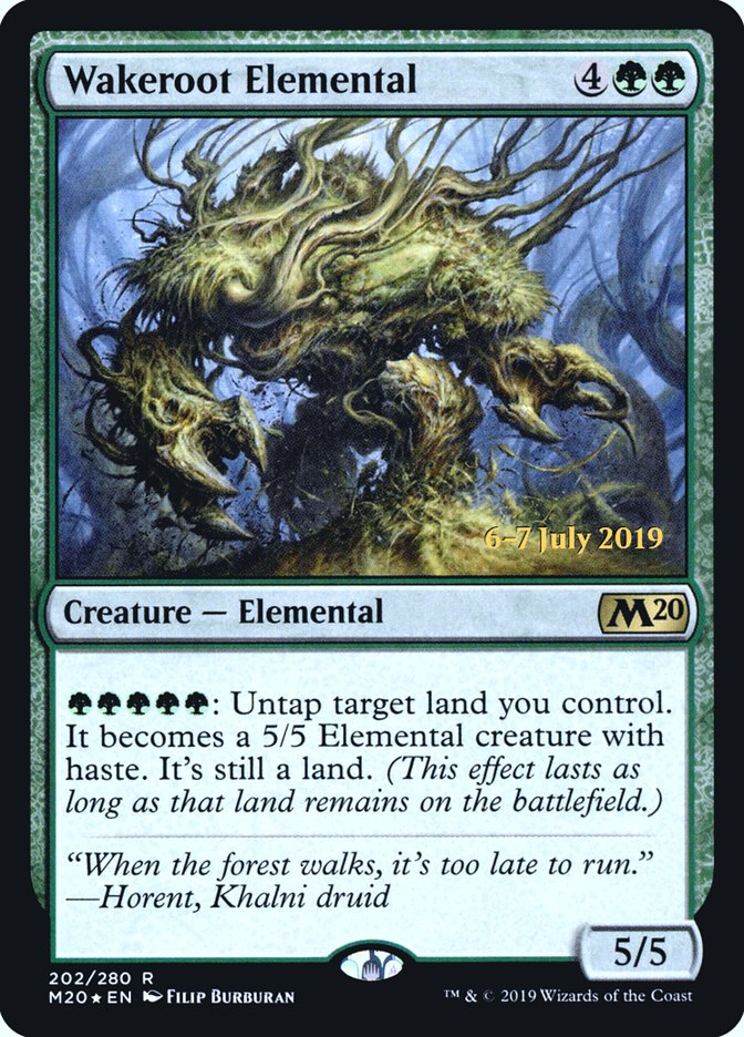 Wakeroot Elemental  [Core Set 2020 Prerelease Promos] | Play N Trade Winnipeg