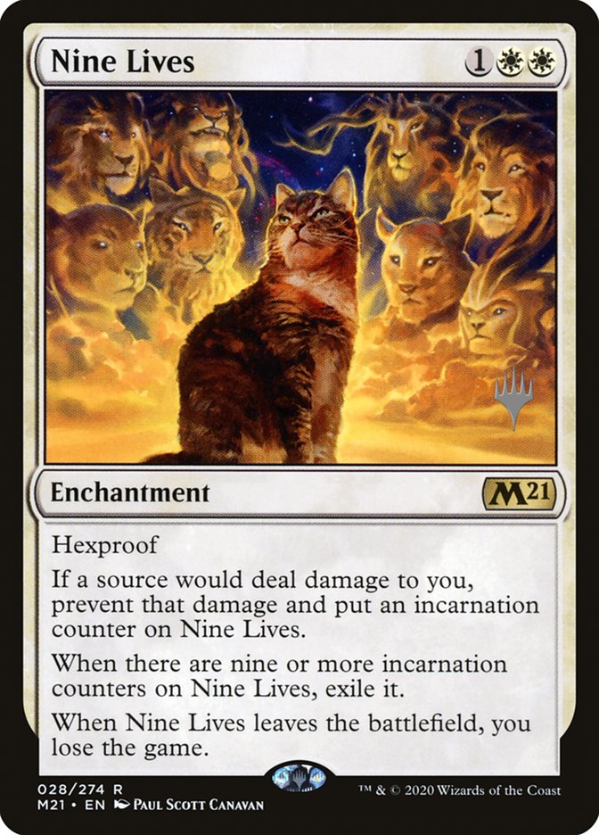 Nine Lives (Promo Pack) [Core Set 2021 Promos] | Play N Trade Winnipeg