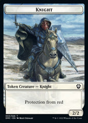 Saproling // Knight Double-sided Token [Dominaria United Tokens] | Play N Trade Winnipeg