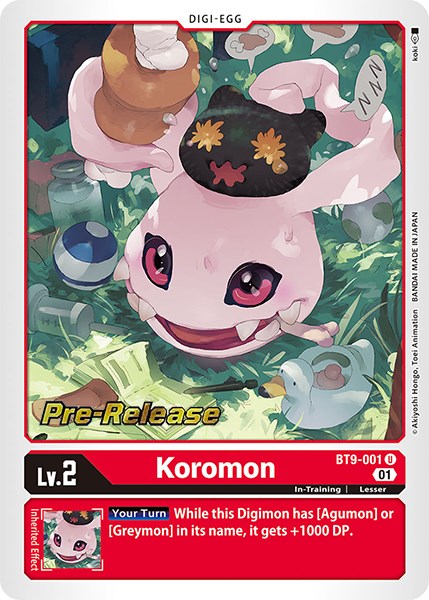 Koromon [BT9-001] [X Record Pre-Release Promos] | Play N Trade Winnipeg