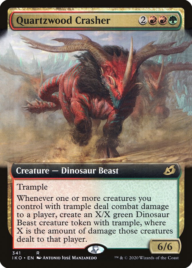 Quartzwood Crasher (Extended Art) [Ikoria: Lair of Behemoths] | Play N Trade Winnipeg